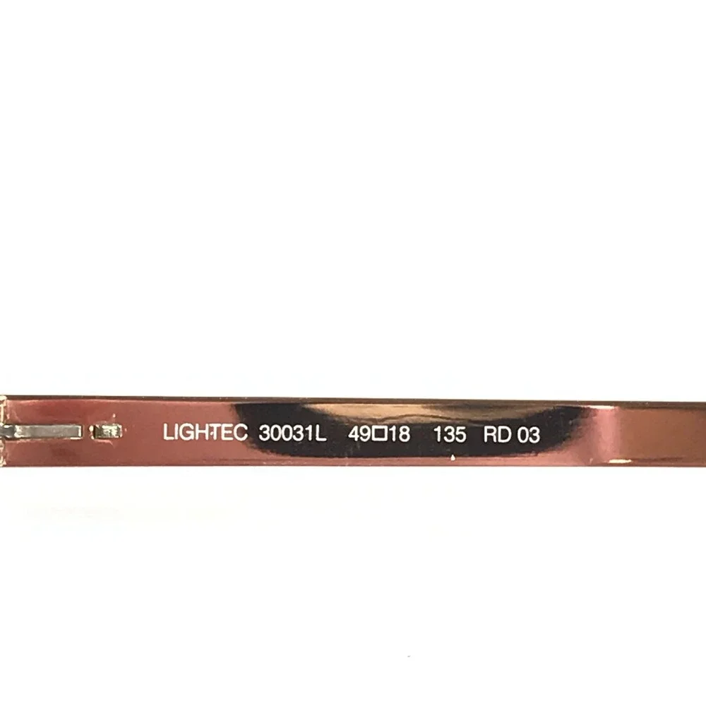 Lightec by Morel Eyeglasses Frames 30031L RD03 Red Rose Gold Cat Eye 49-18-135